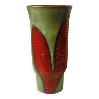 Fernand elchinger ceramic vase, fern model, 1950s
