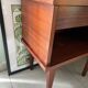 Vintage wooden bedside table