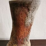 Vase en grès brut circa 1980