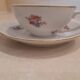 Breakfast set in white porcelain with floral decoration, 1930s.