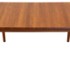 Vintage mid century modern KS Denmark rectangular teak extendable dining table 'Marbjerg'