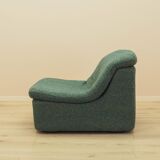 Green armchair, Italian design, 1970s, made in Italy