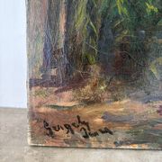 “La proposition”, huile sur toile signée