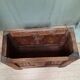 Oak chest with towel pleats