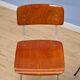 Set of 2 Dutch industrial chairs in teak/plywood by Marko, 1960s