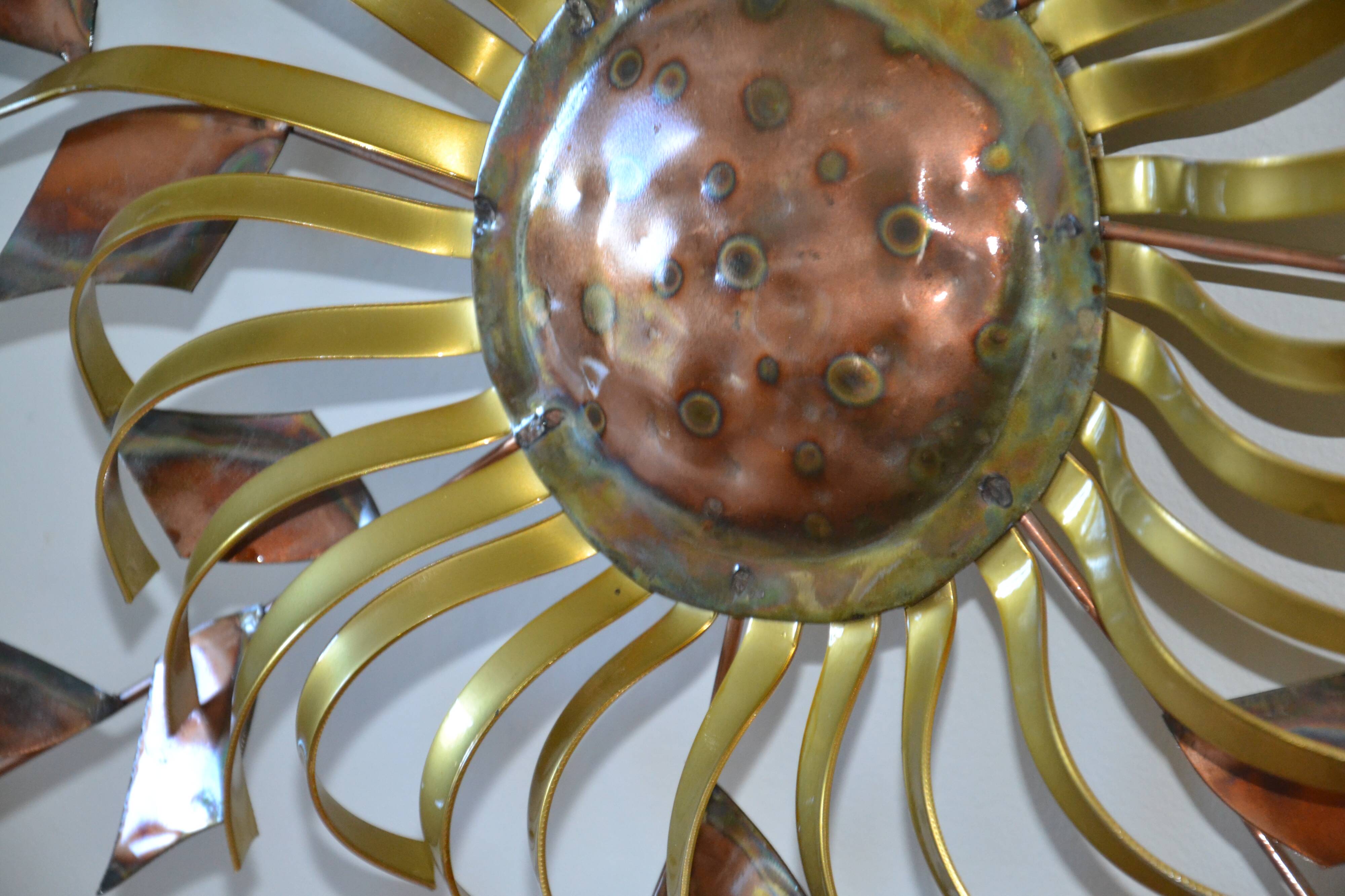 Chiseled metal sculpture