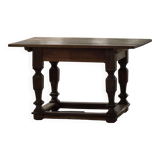 19th-century Baroque side table in oak, Danish cabinetmaker, 1800s