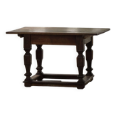 Table d'appoint Baroque du 19ème siècle en chêne, ébéniste danois, 1800s