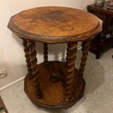 Table d’appoint en bois torsadé