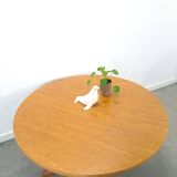 Ronde ovale eiken uitschuifbare eettafel