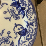 Flat floral plate from 1900