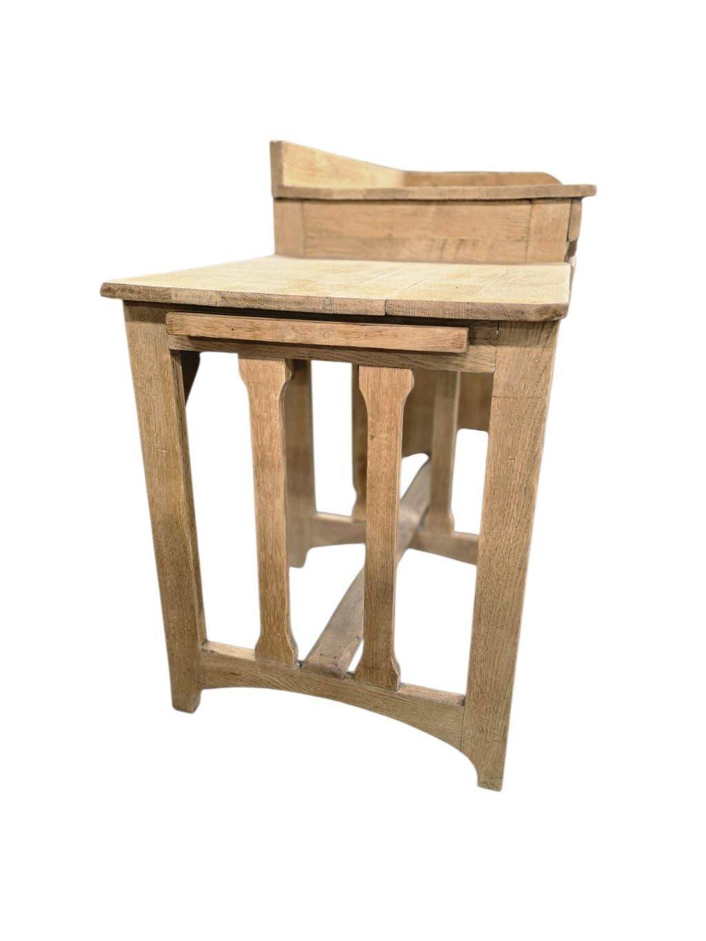 Vintage industrial wooden side table/desk