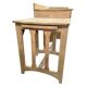 Vintage industrial wooden side table/desk