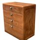 Commode vintage bois brut massif 1950