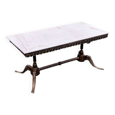 Grande table basse rectangulaire albâtre marbre
