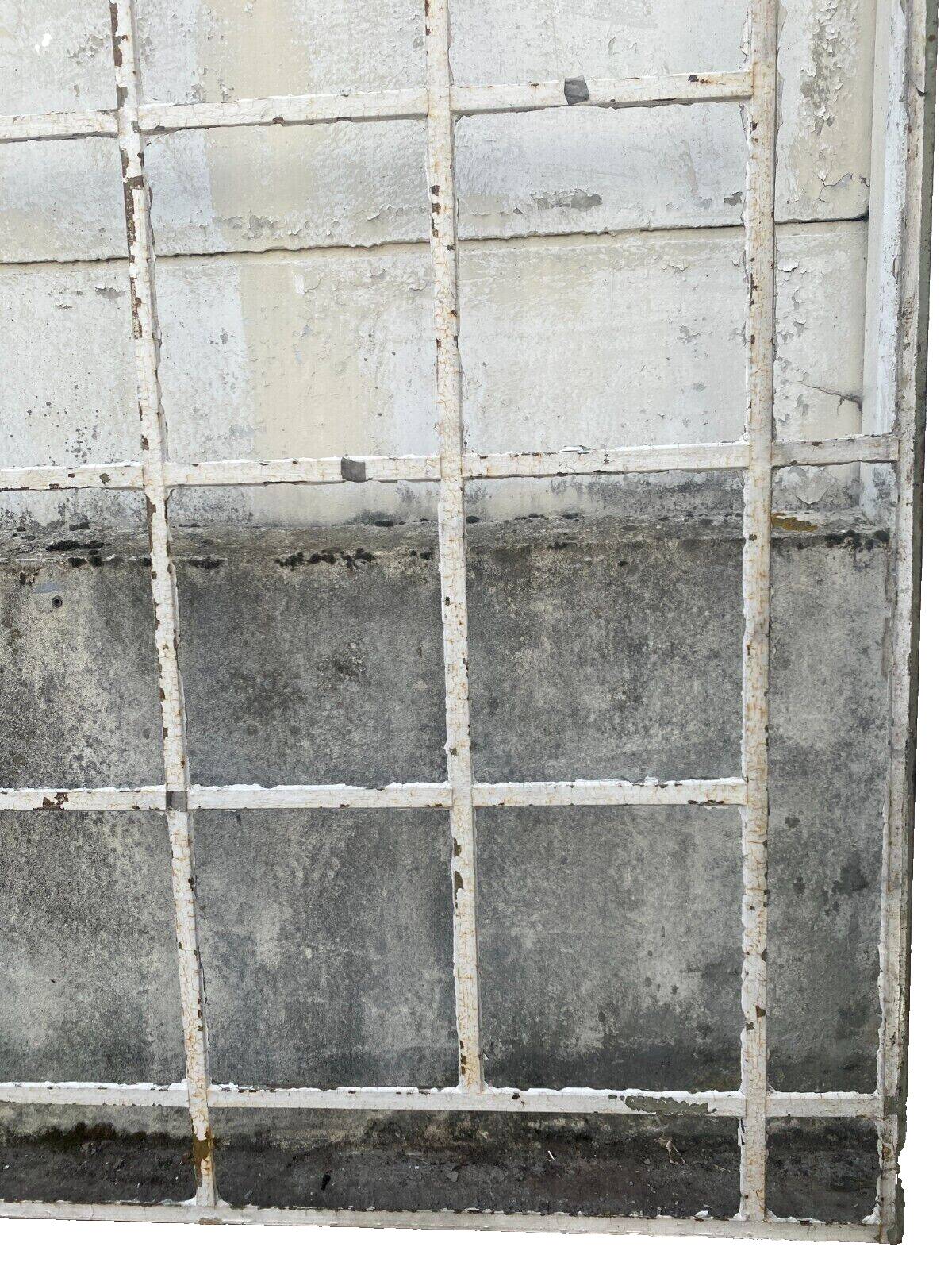 Flat iron canopy and patinated angle iron 20th century