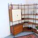 WHB teak shelving system, 1960s–70s retro vintage style.