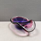 Beautiful dish/bowl in many coloured glass.