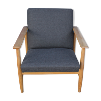 1960s Armchair Wilhelm Knoll in oak wood