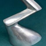 Matthew Hilton Zig Zag & Swan aluminium candle holders