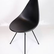 Set Of Four Dining Chairs Model 3110 Made In Black By Arne Jacobsen For Fritz Hansen From 2016s