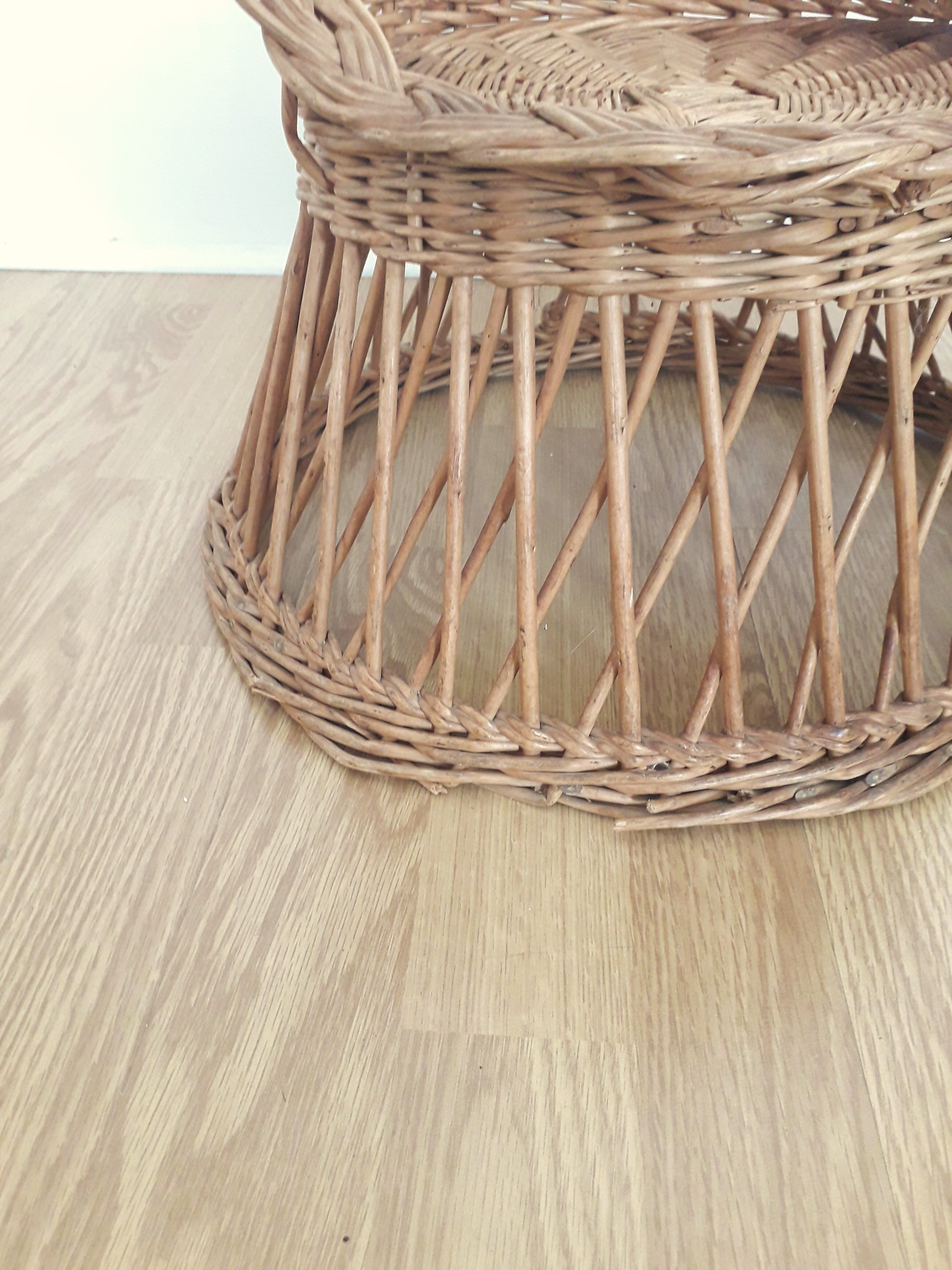 Children's armchair - rattan/wicker - Vintage from the 70s