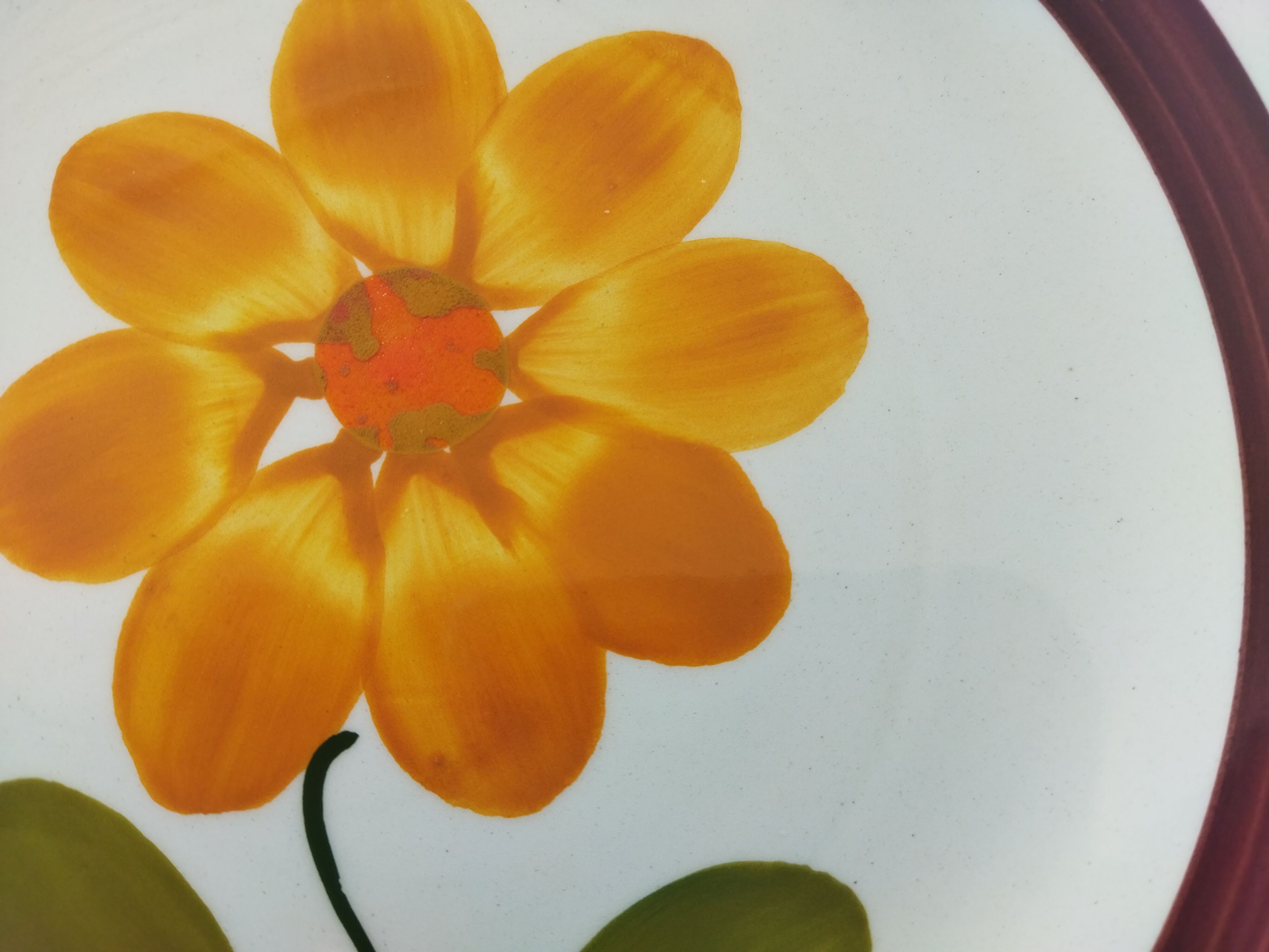 6 plates in vintage Italian earthenware 1970