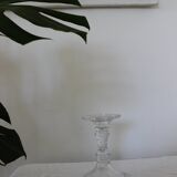 Large glass candle holder