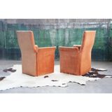 Set of 6 velvet dining chairs back canal