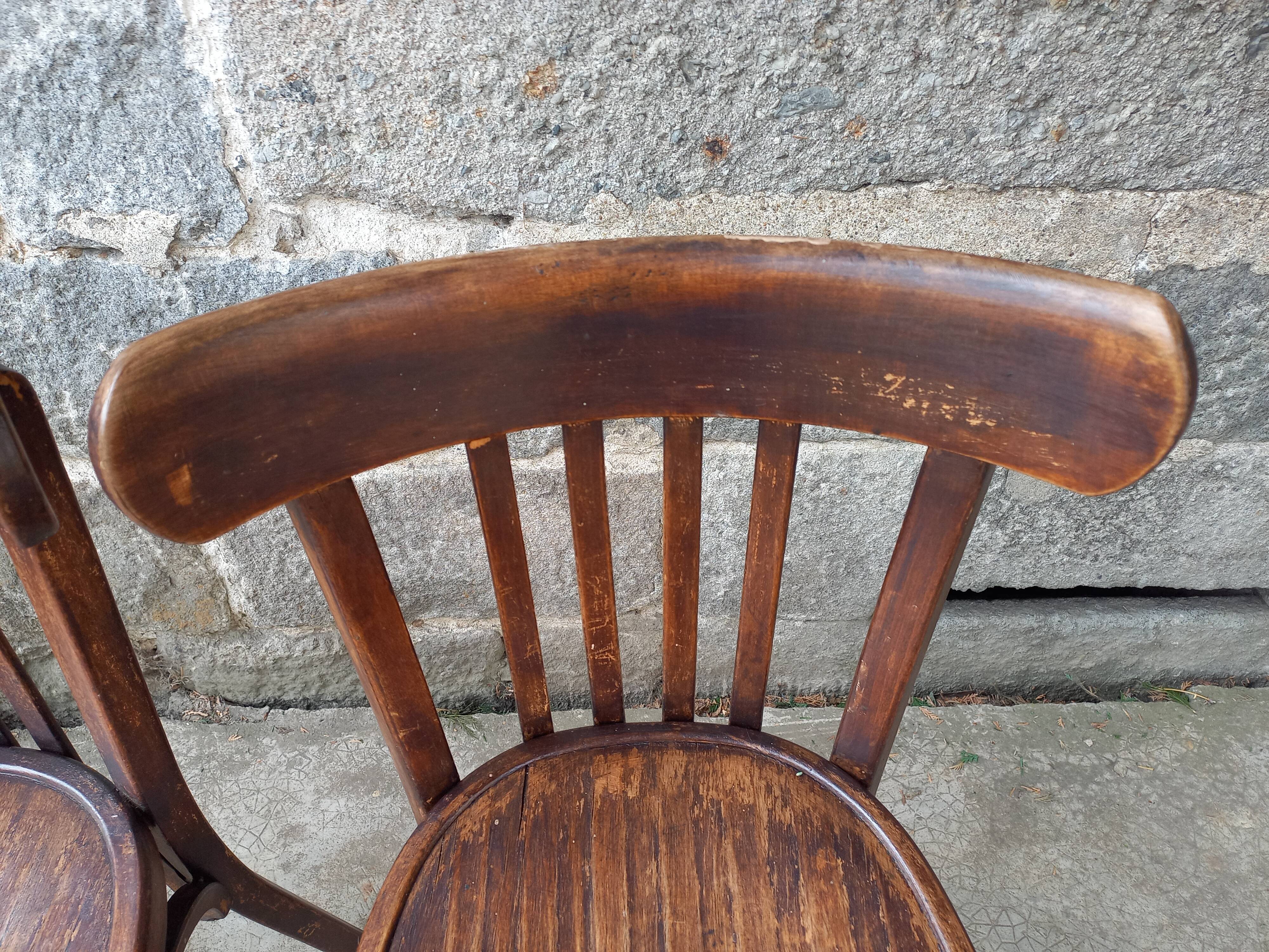 Set de 4 chaises bistrot Baumann