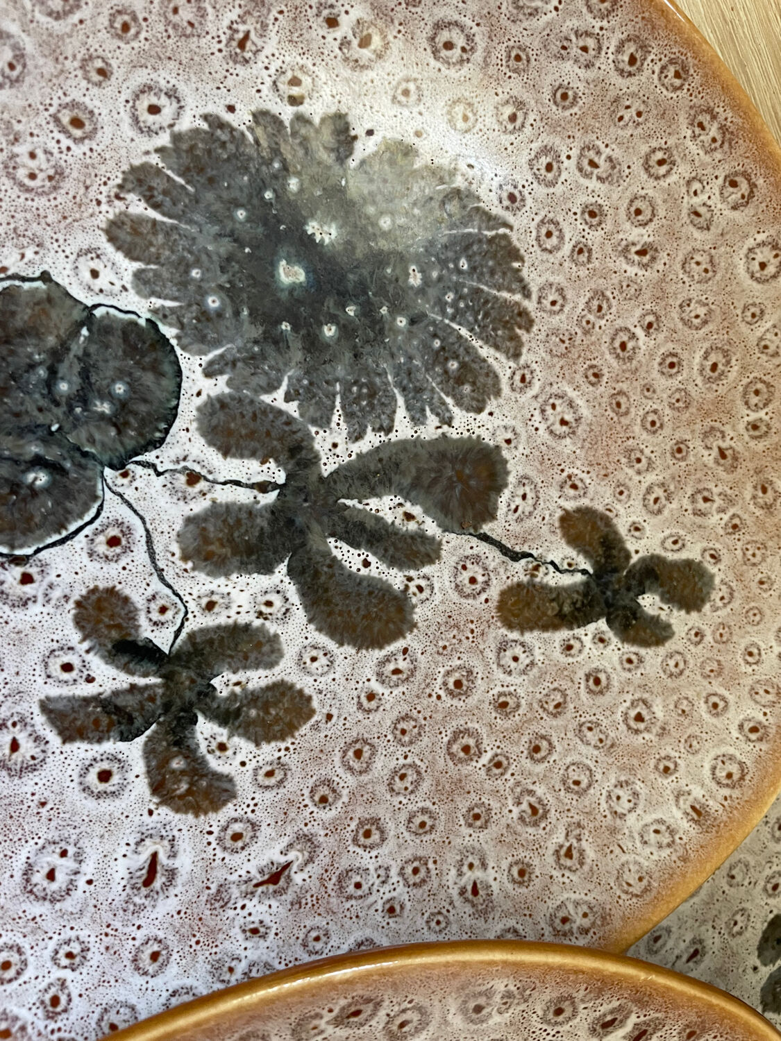 Set of 5 MBFA Pornic 70's dessert plates