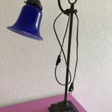 Very pretty blue tulip shaped lamp