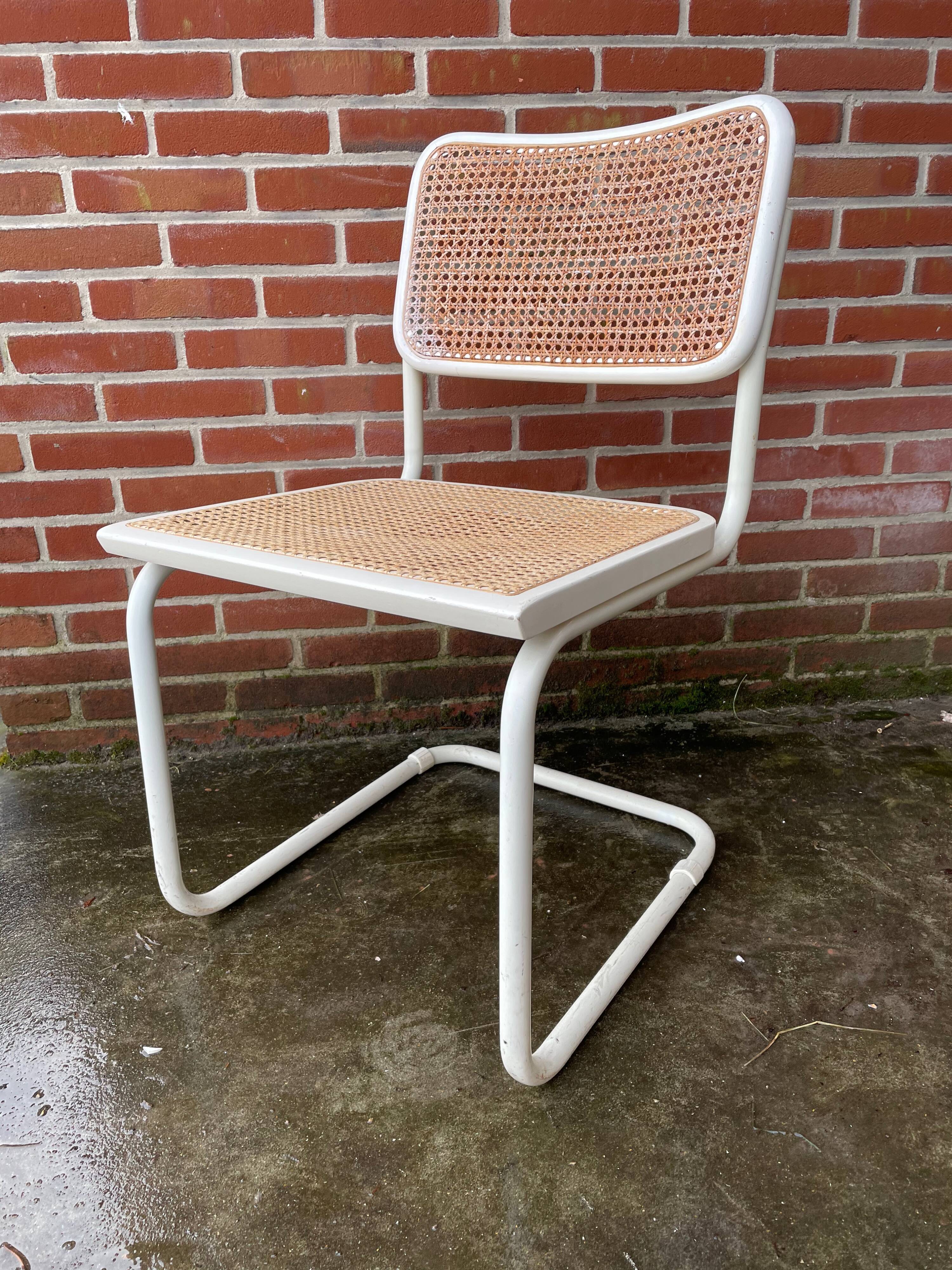 Set of 4 Cesca Model chairs by Marcel Breuer