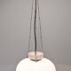 XL dome suspension in white opaline by Limburg, Germany, circa 1960.
