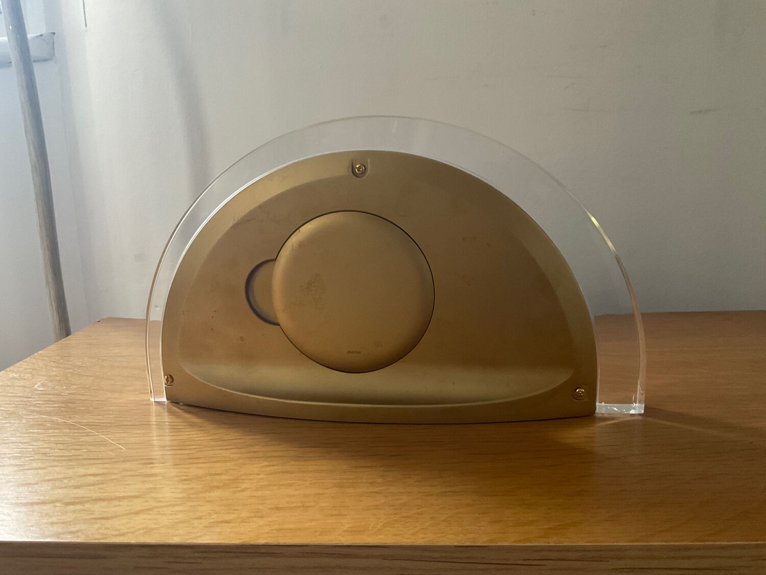 Vintage Seiko clock in plexiglass 70s