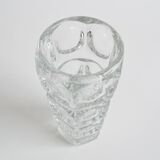 Vintage Glass Vase by František Pečeny for Heřmanova Huť, Czechoslovakia, 1960's.