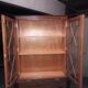 2-door cherry wood display cabinet