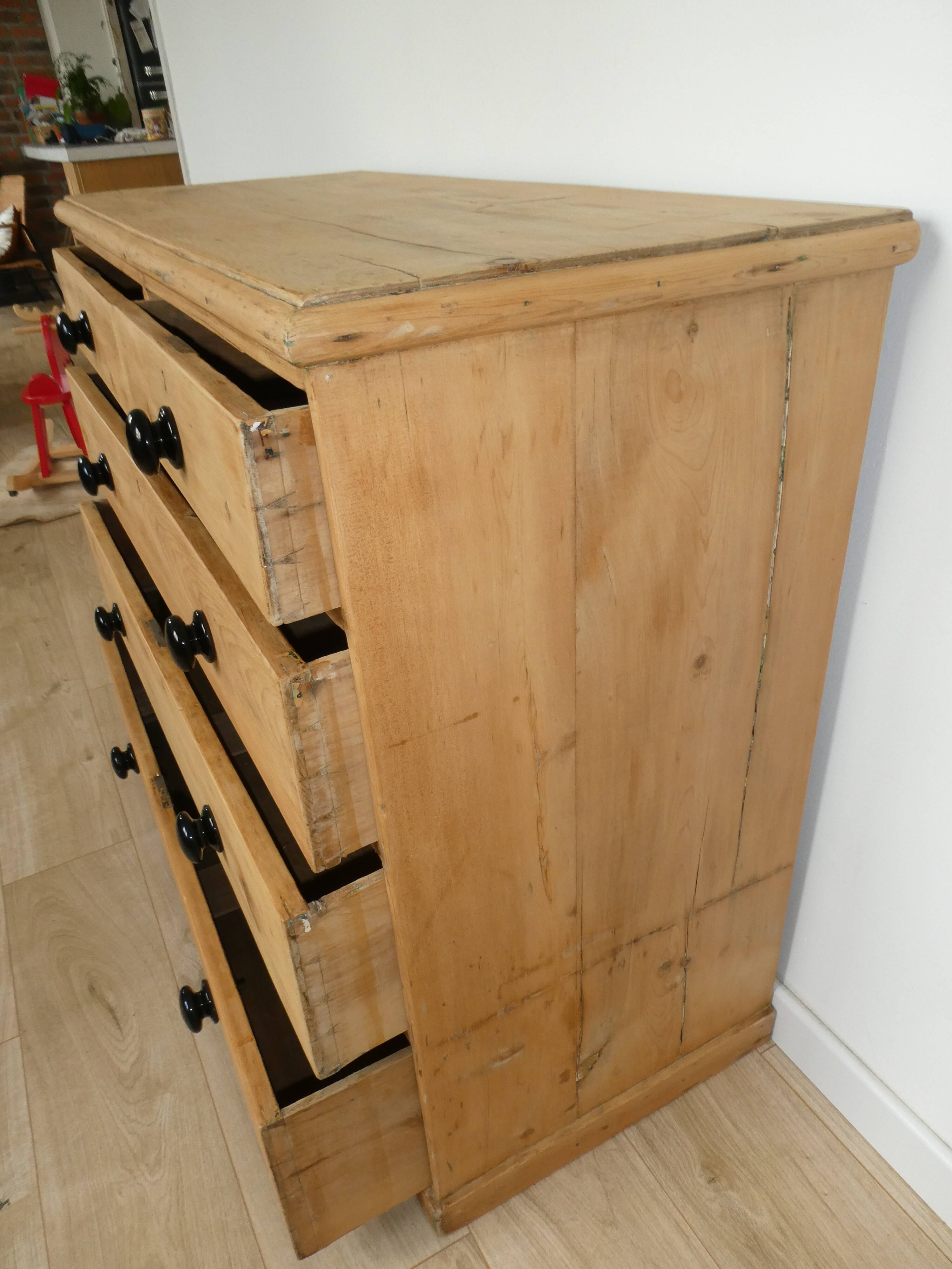 Commode anglaise de la fin du 19 ème siècle
