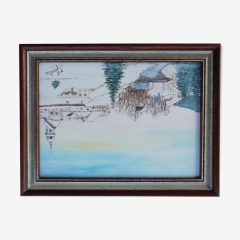 Paysage franc-comtois sous la neige