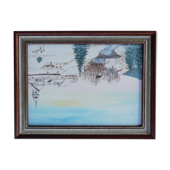 Paysage franc-comtois sous la neige