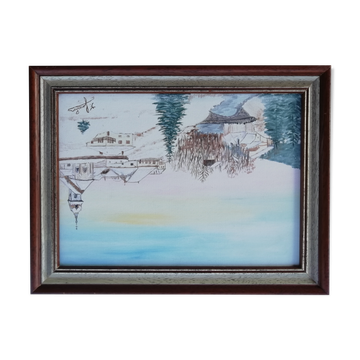 Paysage franc-comtois sous la neige