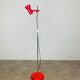 Miwi red metal spot floor lamp, vintage