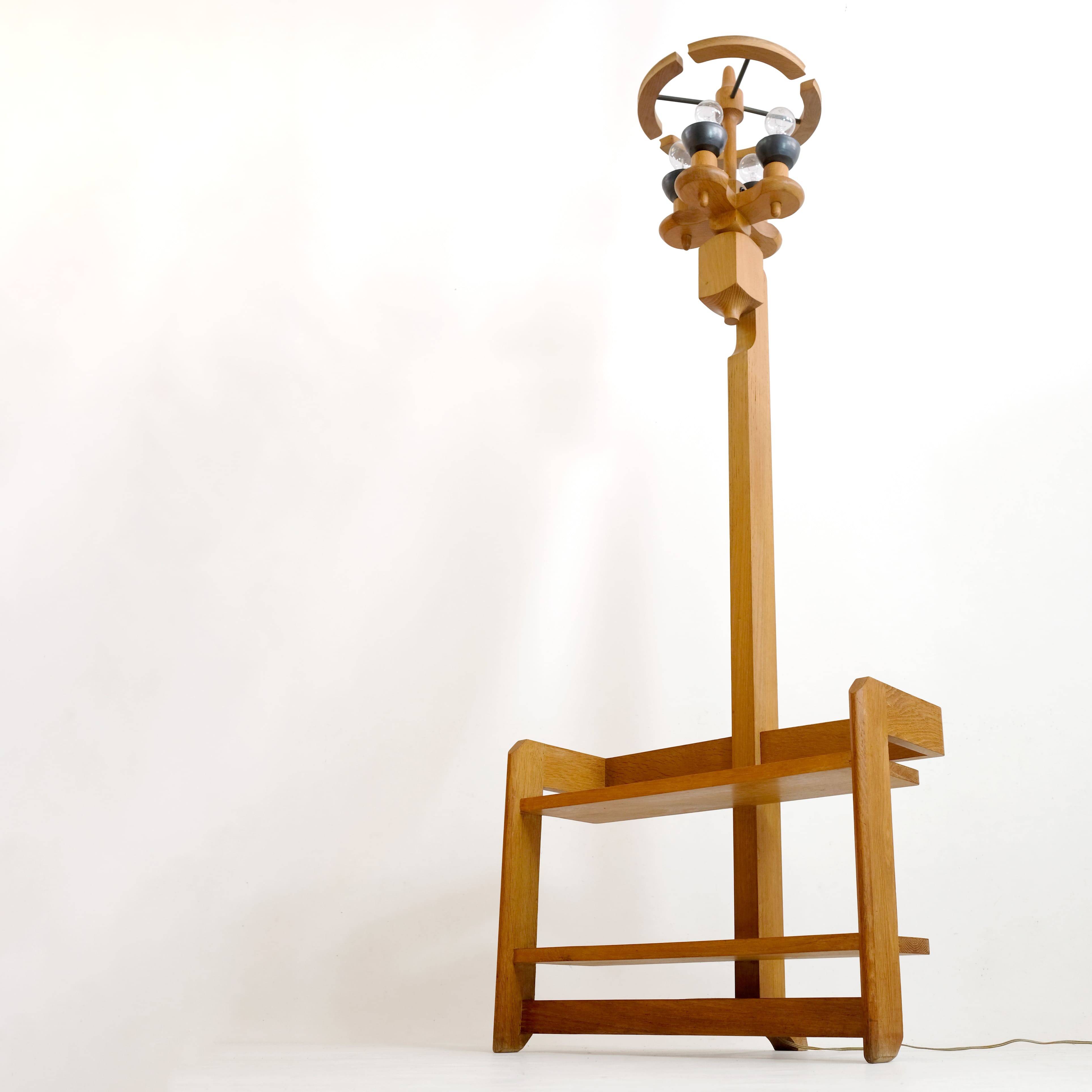 Guillerme and Chambron for Your Home, a floor lamp forming a shelf, 196