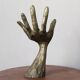 Vintage bronze hand sculpture ring sizer handcrafted decorative object