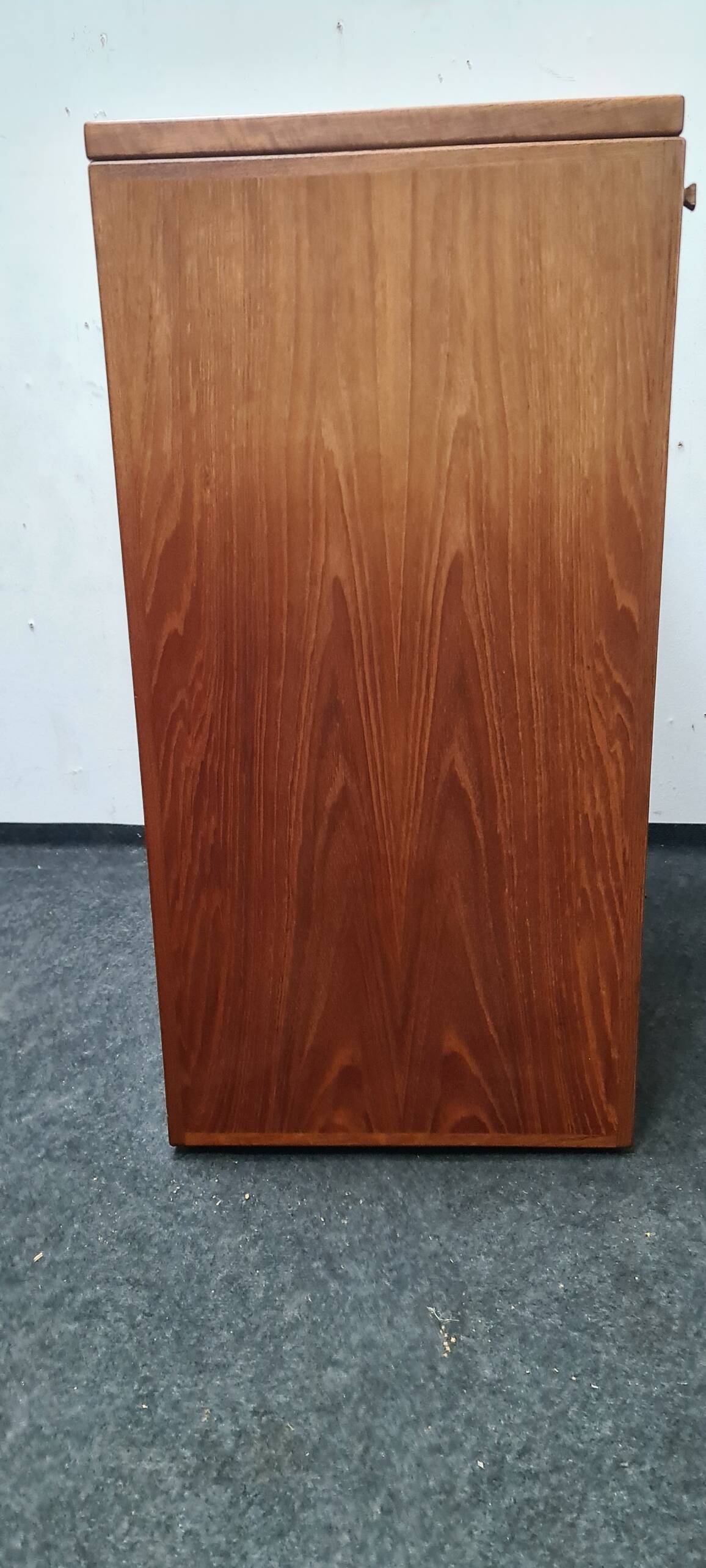 Petite table de salle à manger vintage en teck à rallonge