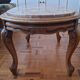 coffee table with a pink marble top