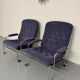 Paire de fauteuils lounge roulette design scandinave Bruno Mathsson