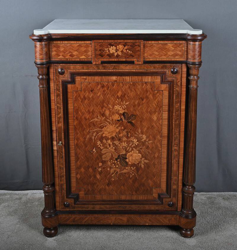 Support Furniture in Precious Wood Marquetry, Napoleon III period – Milie