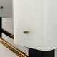 Arlus opaline and vintage steel wall light from the 1950s