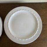 Set of 8 Festons flat plates by Pierre Motton for Gien 1970